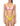 F**K Women's Bikini Set - Bandeau Top with Fixed American-Style Bottoms, Pink