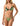 F**K Women's Green Triangle Bikini Set with Fixed Brazilian Briefs