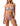 F**K Women’s Pink Triangle Bikini Set with Adjustable Printed Bottoms