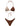 Costume Bikini Set Triangolo - Americano Fisso F**K Donna Marrone