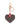 Liu Jo Heart Key Keychain for Women - Brown