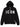 Felpa Zip Cappuccio Zip Logo Grande Icon Uomo Nero