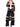 Cardigan Akep Kimono Punto Pizzo da Donna - Nero