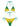 Bikini Set F**K Triangolo da Donna - Verde Giallo