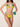 Bikini Set F**K Triangolo da Donna - Verde Giallo