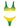 Bikini Set F**K da Donna - Verde Giallo
