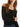 Maglia Penny Black Abjtata Off-shoulder da Donna - Nero