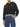Felpa Cappuccio Vans Boom Boom Check Crop da Donna - Nero