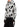 Felpa Cappuccio Armani Exchange Logo Allover da Uomo - Nero Bianco