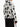 Felpa Cappuccio Armani Exchange Logo Allover da Uomo - Nero Bianco