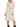 Vestito Mini Guess Luna Ribbed da Donna - Beige