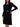 Vestito Mini Guess Rib Pleated Paige da Donna - Nero