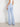 Pantalone Zampa Guess New Flared Evelina da Donna - Celeste