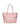 Borsa Shopper Pollini Grained Double da Donna - Rosa