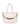 Borsa Shopper Pollini Grained Double da Donna - Avorio