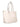 Borsa Shopper Pollini Grained Double da Donna - Avorio