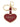 Portachiavi Twin Set Cuore da Donna - Rosso