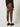 Pantalone Capri Twin Set Spalmato da Donna - Marrone