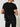 T-shirt Twin Set Plumetis da Donna - Nero