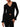 Blazer Twin Set Viscosa Strech da Donna - Nero