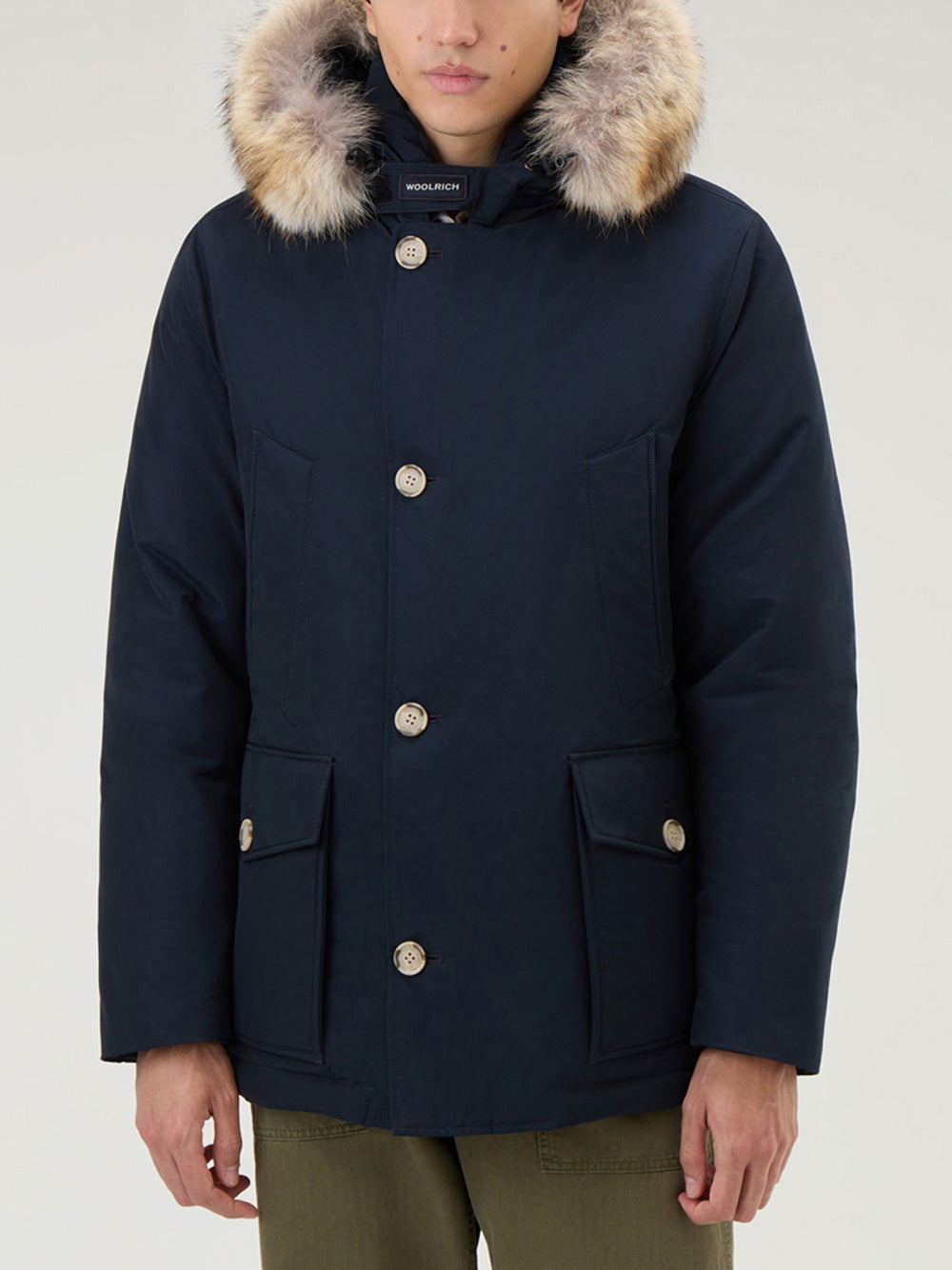 Woolrich Parka Woolrich Arctic Detachable Fur da Uomo Blu CFWOOU0484MRUT0001 Opportunity Stores