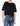 T-shirt Cropped Armani Exchnage da Donna - Nero