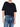 T-shirt Cropped Armani Exchnage da Donna - Nero