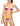 F**K Women's Multicolour Triangle Bikini Set with Adjustable Briefs