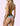 F**K Women’s Triangle Bikini Set with Adjustable Multicolour Briefs