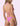 F**K Women's Pink Triangle Bikini Set - Adjustable Bottoms