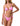 F**K Women's Pink Triangle Bikini Set - Adjustable Bottoms