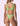 Costume Bikini Set Top Fisso - Americano Fisso F**K Donna Verde