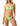 Costume Bikini Set Top Fisso - Americano Fisso F**K Donna Verde