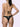 Costume Bikini Set F**K da Donna - Nero