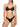 Costume Bikini Set F**K da Donna - Nero