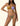 F**K Women's Bandeau Bikini with Adjustable Bottom - Multicolor