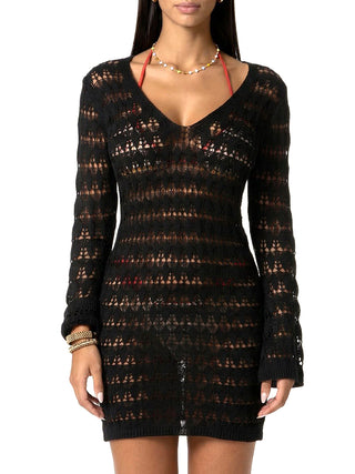 Vestito Mare Vestito Copricostume F**K Donna Nero