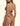 F**K Women's High-Triangle Bikini Set – Adjustable Briefs, Brown