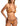 F**K Women's High-Triangle Bikini Set – Adjustable Briefs, Brown