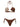 Bikini F**K Fascia con Slip Americano Regolabile da Donna - Marrone