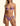 F**K Women's Triangle Bikini with Adjustable Bottom - Patterned