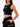 Top Logo ICON da Donna - Nero