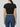 T-shirt Crop ICON da Donna - Nero