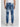Jeans Slim Fit Logo Fronte Retro ICON da Uomo - Denim