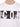 T-Shirt Logo Effetto Pittura ICON da Uomo - Bianco
