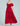 Women's Red Take Two Long Crossover Print Dress