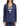 Women's Regular-Fit Polyviscose Jacket Take Two Blue