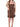Abito Corto con Spalline Victoria Ashley da Donna - Marrone