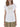 T-shirt Manica Pipistrello Yes Zee da Donna - Bianco