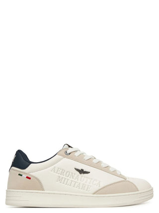 Sneakers Court in similpelle Aeronautica Militare Uomo Bianco